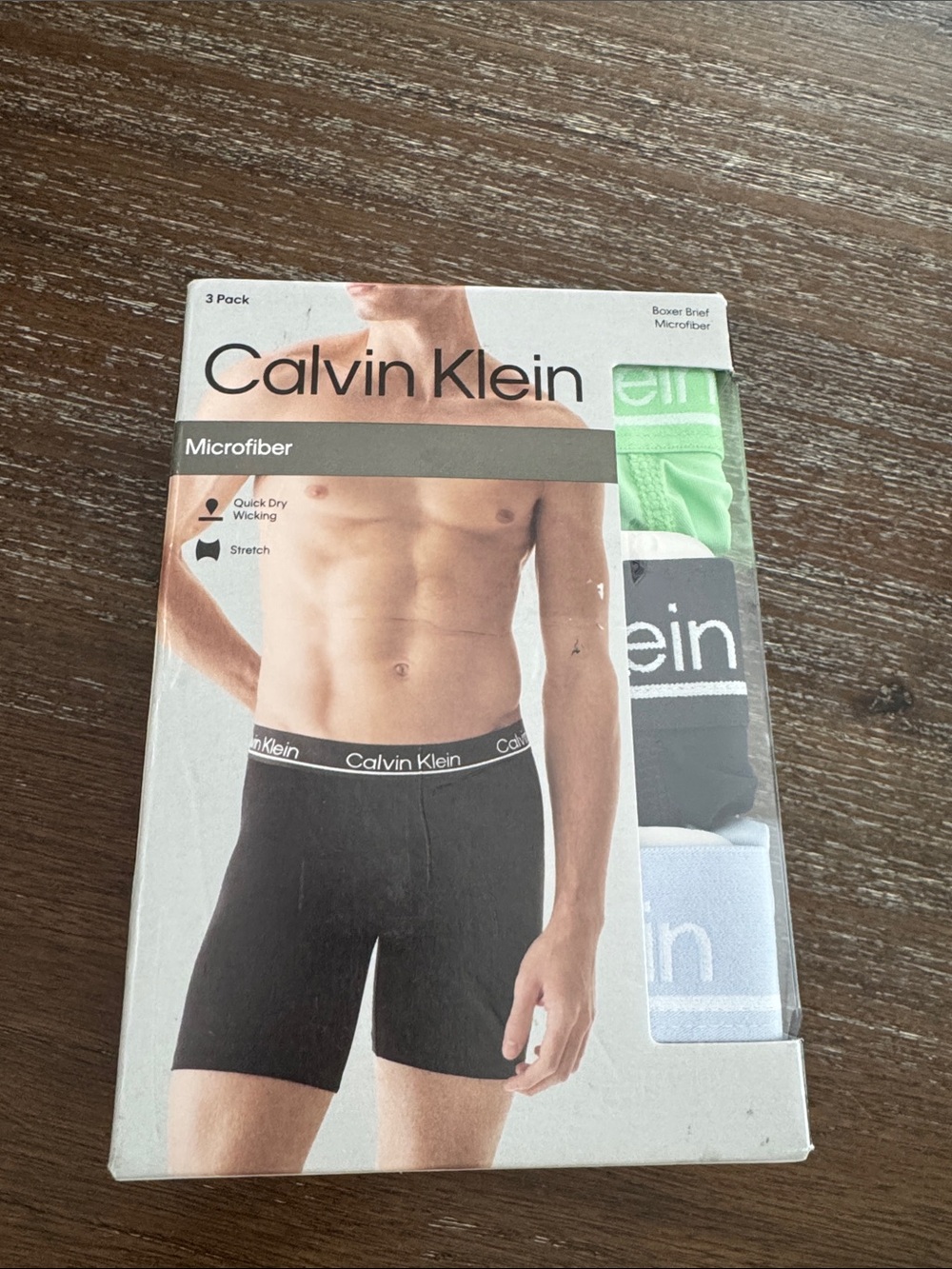 Calvin Klein 3-Pack Microfiber Boxer Briefs - Size M